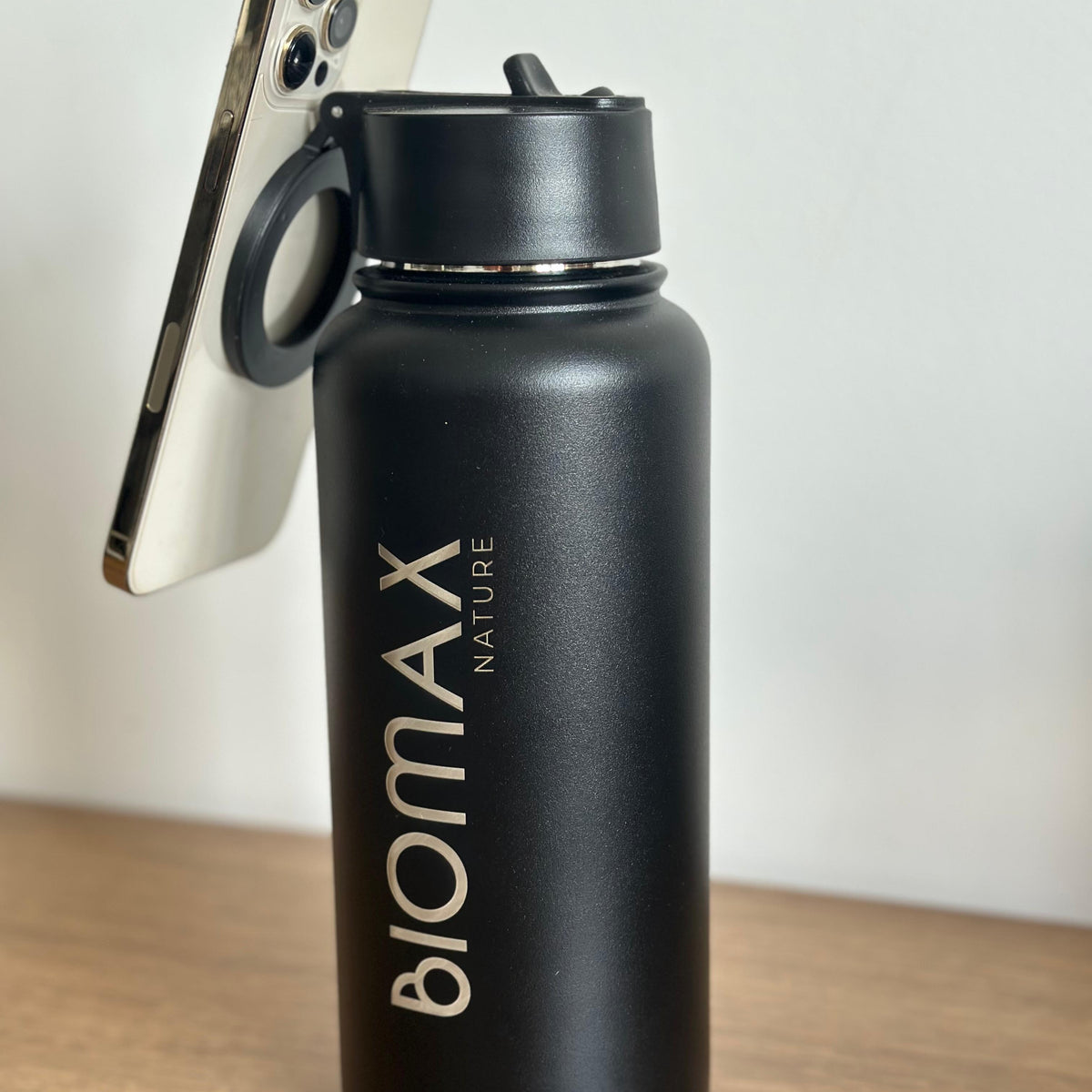 Garrafa Térmica 800ml Com Suporte do Telefone Magnético